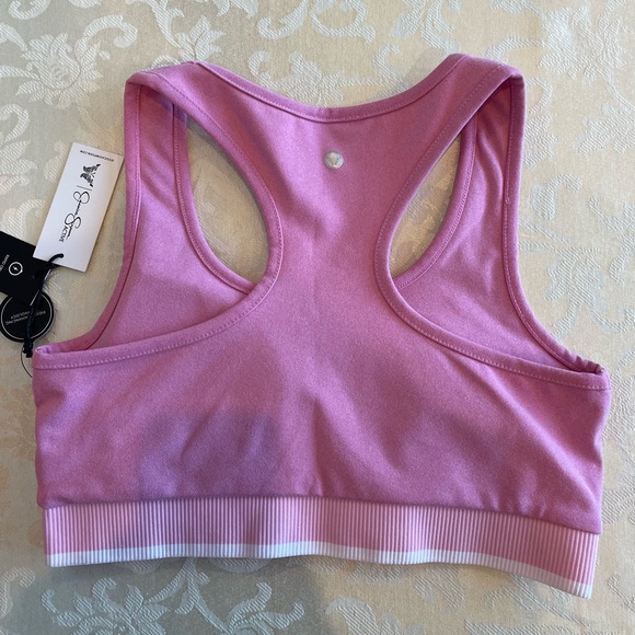 Jessica Simpson Pink Sports Bra and Shorts Set - Picture 10 of 13
